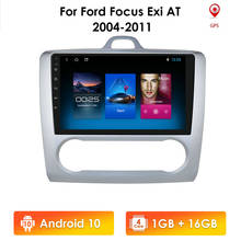Android 9 автомобильный радиоплеер для Ford Focus Exi AT 2004 2005 2006-2011 2DIN 9 дюймов GPS навигация Сенсорный экран четырехъядерный мультимедиа 2024 - купить недорого