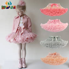 Drop Shipping Baby Girls Tutu Skirt Fluffy Children Ballet Kids Pettiskirt Baby Girl Skirts Princess Tulle Party Dance Skirts 2024 - купить недорого