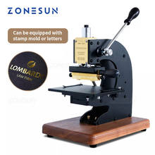 ZONESUN Hot Stamping Machine Bronzing Machine Manual Embossing Machine with Positioning Slider for PVC Leather 2024 - buy cheap