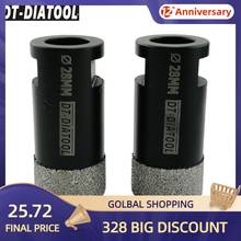 Strass para perfuração de diamante, 2 peças, m14, diâmetro 28mm, broca de diamante soldada a vácuo, serra de azulejo cerâmico, mármore 2024 - compre barato