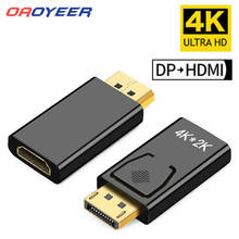 Переходник DP в HDMI-совместимый с макс. 4K 60 Гц, переходник Displayport «штырь-гнездо», кабель-конвертер DisplayPort в адаптер для ТВ, ПК, проектора 2024 - купить недорого