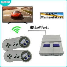 Mini videogame de 8 bits para tv, console de videogame portátil com saída av/hd de 333/500 jogos clássicos e presente, dois controles 2024 - compre barato