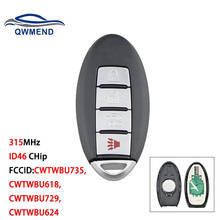 QWMEND CWTWBU735 Car Remote Key ID46 CHip Smart Car Key for Nissan Tiida Qashqai Teana Xtrail Cube Juke Xterra 315MHz 2024 - buy cheap