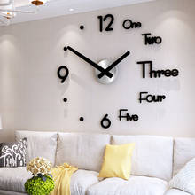 DIY Digital Wall Clock 3D Sticker Modern Design Large Silent Clock Home Office Decor Wall Watch for Living Room Decoration 2024 - buy cheap