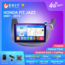 Ekiy-rádio automotivo, android 9.0, tela de 10.1 polegadas, 2,5d, ips, para honda fit jazz 2003-2012, direita, com gps, wi-fi, 4g 2024 - compre barato