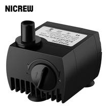 NICREW Ultra-Quiet Mini Submersible Water Pump for Aquarium Pond Fish Tank 300L/H IPX8 Submersible Water Pump with Suction Cup 2024 - buy cheap