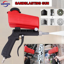 WENXING 90psi Portable Gravity Sandblasting Gun Pneumatic tool Small Sand Blasting spray gun Adjustable Sandblaster 2024 - купить недорого