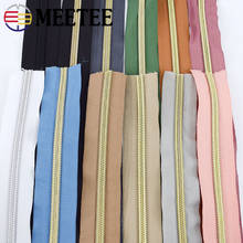 Meetee 5/10Meters 5# Nylon Coil Code Zippers Decoration Zipper Sliders Garment Sewing Zip Bags Zips Puller Accessories 2024 - buy cheap