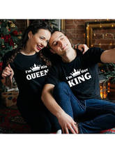 Camisetas de casal eu sou seu king e queen, camisetas para combinar com sua rainha e king e queen, camisetas para amantes do dia dos namorados 2024 - compre barato