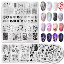 1 Pcs Flower Nail Stamping Plates Marble DIY Image Stencil For Nails Polish Printing Manicure Templates Tools 2024 - buy cheap