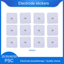 40/50/100 pcs 4*4cm Electrode Pads TENS Pulse Stimulator Electro Sticker Conductive Gel Therapy Massager Therapeutic sticker 2024 - buy cheap