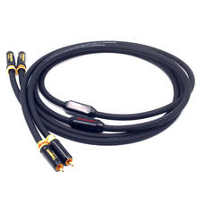 Audiophile Single Crystal Copper RCA Cable OCC HiFi Audio Signal Line with Ring 2024 - buy cheap