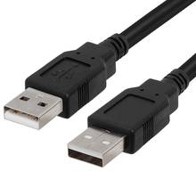 High Quality Black USB 2.0 Male To Male M/M Extension Connector Adapter Cable Cord Wire Wholesale in stock!!! 2024 - купить недорого
