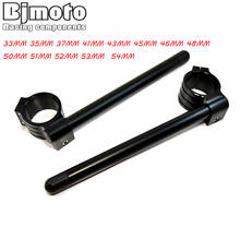 BJMOTO Motorcycle CNC Clip Ons handlebars Fork Handle Bars 33MM 35MM 37MM 43MM 45MM 46MM 48MM 50MM 51MM 52MM 53MM 54MM Clipons 2024 - buy cheap