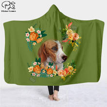 Plstar Cosmos Pet dog flower puppy funny  Blanket Hooded Blanket 3D full print Wearable Blanket Adult men women Blanket style-3 2024 - buy cheap