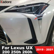 Tira cromada para decoração automotiva, para lexus ux200, ux250h, ux260h, 2019, 2020, 2021 2024 - compre barato