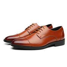 Misalwa-zapatos de vestir de encaje para hombre, calzado de cuero de estilo clásico para boda y oficina, color negro, talla grande 37-48, envío gratuito 2024 - compra barato