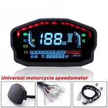 Velocímetro LCD LED Universal para motocicleta, odómetro Digital de retroiluminación para 1,2,4 cilindros para BMW, Honda, Ducati, Kawasaki, Yamaha 2024 - compra barato