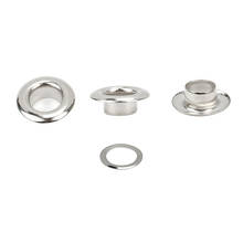 200sets/pack Silver Brass Eyelets with Grommet for DIY Scrapbooking Cap Leathercraft Shoes Belt Bag Tag Clothes Accessories 2024 - buy cheap