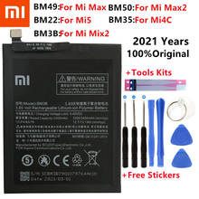 Bm49 bm50 bm3b bm22 bm35 bateria para xiaomi mi 5 4c max mix 2 max2 mix2 substituição bateria do telefone + ferramentas gratuitas 2024 - compre barato