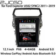 ZJCGO Car Multimedia Player Stereo GPS PX6 Radio Navigation NAVI Android 9 Screen for Ford Explorer U502 SYNC2 2011~2019 2024 - buy cheap