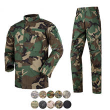 Floresta camuflagem tática combate airsoft tático roupas de uniforme jaqueta + calça paintball militar tático 2024 - compre barato