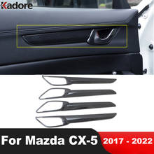 Para mazda cx5 CX-5 kf 2017 2018 2019 2020 porta interior do carro alça tigela capa guarnição decoração quadro trims estilo acessórios 2024 - compre barato