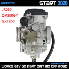 Carburador de motocicleta para jianshe qingqi 250, js250 qm250gy gxt250 atv quad motercross, peças de 30mm, estrangulamento manual carb 2024 - compre barato