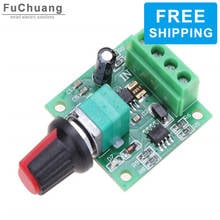 Free shipping PWM DC motor speed controller 1.8V 3V 5V 6V 12V 2A speed control switch 1803BK Adjustable Drive Module 2024 - buy cheap