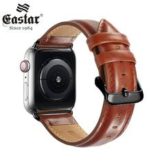 Genuine leather strap for apple watch band 4/5/6/7 42mm 44mm for Apple Watch 38mm 40mm replacement bracelet for iwatch 3/2/1 2024 - buy cheap