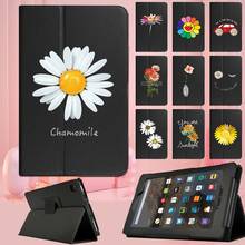Tablet Cover Case for Fire HD 10(5th/7th/9th)/HD 8(6th/7th/8th)/Fire 7(5th/7th/9th) Dust-proof Daisy Pattern Protective Shell 2024 - buy cheap