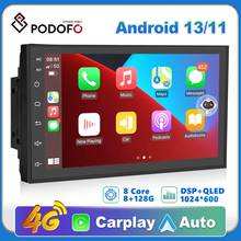 Podofo 8G 128G Car Radio GPS 2 din Android 10.0 Auto Carplay Universal 7" For Volkswagen Nissan Hyundai Toyota Multimedia Player 2024 - buy cheap
