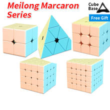 Moyu meilong cubo mágico 2x2x2 3x3x3, cubo mágico profissional 4x4x4 5x5x5 pirídeos jinzita brinquedo educacional 2024 - compre barato