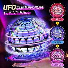 Dron con luces LED para niños, juguete de bola voladora Boomerang floorb Magic con luces LED, bola voladora Nova Orb, Spinner volador, regalo familiar 2024 - compra barato