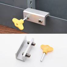 Fechadura ajustável para porta deslizante, fechadura em liga de alumínio para segurança da porta com chaves 2024 - compre barato