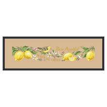 Kit de costura de limones y Cruz con fieltro, diseño de flores, hilo de seda de algodón, 18CT, 14ct, 11CT, lino, lino, lienzo bordado, costura artesanal 2024 - compra barato