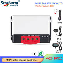 30A MPPT 12В/24В автоматический Солнечный контроллер заряда для солнечной домашней системы MC2430N10 с функцией Bluetooth на выбор 2024 - купить недорого