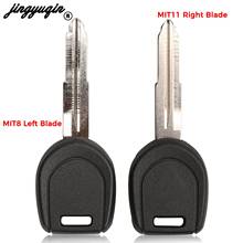jingyuqin Key Shell For Mitsubishi Colt Outlander Mirage Pajero Transponder Fob Key Blank MIT11R MIT8 Right/Left Blade 2024 - buy cheap