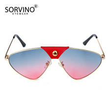 SORVINO 2022 New Fashion Mirror Metal Sunglasses Men Pilot Driving Sun Glasses Oversized Women Shades Eyewear Gafas De Sol Los 2024 - buy cheap