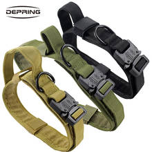 High Quality Tactical Dog Collar Training Adjustable Military Dog Collars with Control Handle Hook&Loop Heavy Duty Dog Collar 2024 - buy cheap