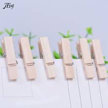 50/10PCS Very Small Mine Size 25mm Mini Natural Wooden Clips For Photo Clips Clothespin Craft Decoration Clips Pegs 2024 - buy cheap