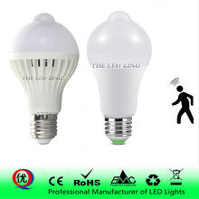 Led Bulb 5W 7W 9W 12W PIR Motion Sensor Lamp AC 220V 230V Auto Smart Led PIR Infrared Body Sound Light E27 Motion Sensor Light 2024 - buy cheap