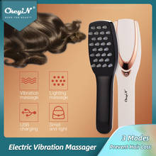 Masajeador de cabeza de fototerapia, peine para prevenir la pérdida de cabello, masajeador de cuero cabelludo con vibración eléctrica, cepillo de pelo USB, promueve la circulación sanguínea 31 2024 - compra barato