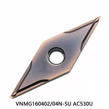 100% Original VNMG160402 VNMG160404 Carbide Inserts VNMG160402N-SU VNMG160404N-SU AC530U Turning Tools Lathe Cutter CNC 2024 - buy cheap