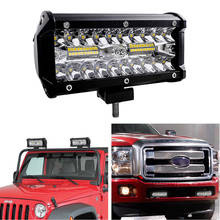 1X 7 Inch 120W 80Led Combo Light Bars Spot Flood Beam Work Driving Offroad Boat Car Tractor Truck 4x4 SUV ATV Car Styling DC 12V 2024 - buy cheap