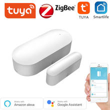 Tuya WiFi/Zigbee Door Window Sensor Garage Door Detector Compatible With Alexa Google Home Smar tLife APP Free Customised LOGO 2024 - buy cheap