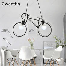 Creative Bicycle Pendant Lights Lamp Modern Led Indoor Lighting Fixture for Living Room Bedroom Hanglamp Ceiling Home Decoration 2024 - buy cheap