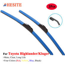 HESITE Colorful Windshield Wiper Blade For Toyota Highlander Kluger SUV U2 U4 U5 U7 2000 2005 2007 2010 2014 2015 2018 2019 2022 2024 - buy cheap
