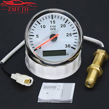 85mm Tachometer Tacho Gauge Digital LCD W/Hourmeter 3000-8000RPM Tacho Sensor Marine Tacho Meters For Car Marine Boat 12V/24V 2024 - buy cheap