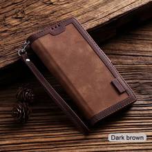 Leather Case For Xiaomi Redmi Note 11 11S 10 5G 10S 9 Pro 9S 9T 9A 9C 8 8T 7 Luxury Retro Slot Wallet Flip Book Phone Cover 2024 - buy cheap